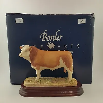 Buy Border Fine Arts Simmental Bull With Box & CoA (Chipped) - 8483 BFA • 125£