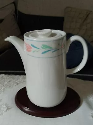 Buy Coffee Pot Royal Tuscan (2 Mug Capacity) White/with Flower Design • 3.50£