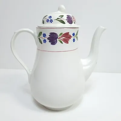 Buy Adams Old Colonial Coffee Pot With Lid Ironstone 6 Cup 22cm  Made In England • 19.10£