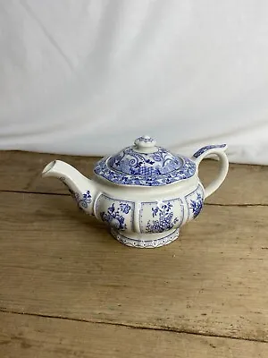 Buy James Sadler 'Afternoon Tea Fruit Harvest' - Small Teapot Collectable Blue White • 16£