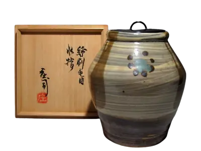 Buy Shoji Hamada Living National Treasure Ebakeme Mizusashi Bowl Box Mashiko T2209Y • 296.11£