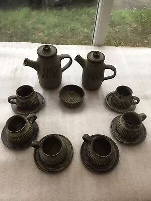 Buy Vintage Tremar Cornwall Studio Pottery Stoneware Tea Coffee Set 15 Piece • 95£