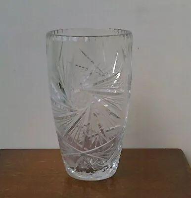 Buy Vintage Royal Brierley Hand Cut (24% Lead Crystal) Vase. • 19.99£