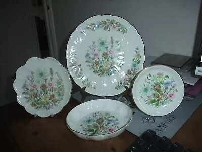 Buy Superb Aynsley Bone China Collection Of 4 Items In The Wild Tudor Pattern • 10.99£