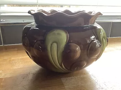 Buy 19th C ANTIQUE BRETBY ART POTTERY Majolica Jardinaire Planter Pot Vase. R-229334 • 49.99£