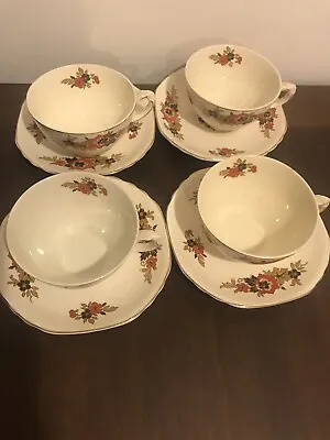 Buy Lovely Old Vintage Wedgwood 4 Cups & 4 Saucers • 10.55£