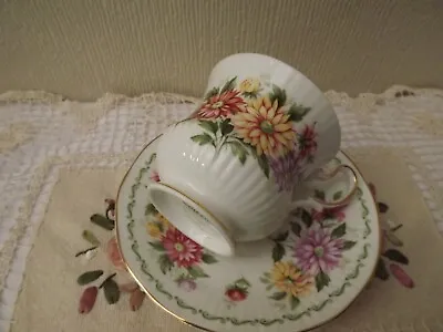 Buy Queen's Rosina China  September - Aster  Cup And Saucer - Porcelain - England • 18£