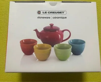 Buy Le Creuset Rainbow Tea Set Tea Pot Cup • 112.60£