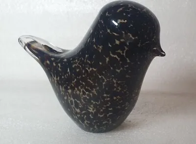 Buy Wedgwood Glass ROBIN Bird Paperweight - VGC - Unusual Colour Patter - Heavy 500g • 16.99£