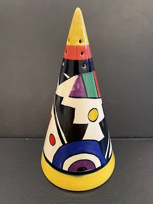 Buy Clarice Cliff 'N' Lightning Conical Sugar Shaker Moorland Pottery Chelsea Works • 54£
