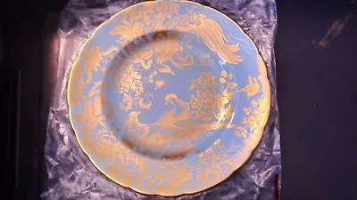 Buy Royal Crown Derby Aves Paradise Powder Blue 16cm Plate • 100£