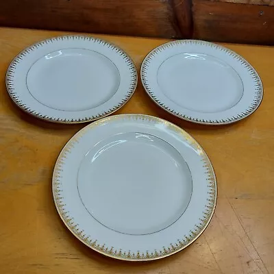 Buy Gold Limoges Salad Plates Antique French Dinnerware 1900's China • 41.74£