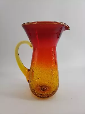 Buy Kanawha Crackle Glass Pitcher Amberina 1pt 7in • 24.13£