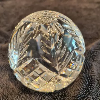 Buy Cut Crystal Oval Paperweight 985g. H: 9cm • 14.99£