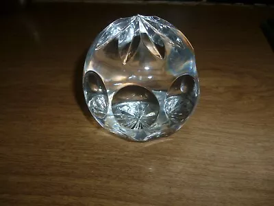Buy Lovely Unusual Glass Paperweight With Concave/indents • 0.99£
