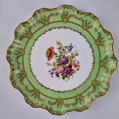 Buy Antique Doulton Burslem Plate Decorated Flowers Scalloped Edge 21cm Diameter #3 • 39£