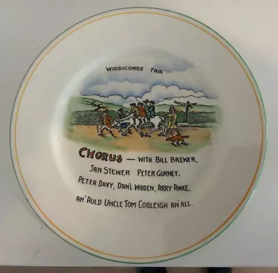 Buy Crown Devon - China Plate - WIDDICOMBE FAIR - Rare • 5£
