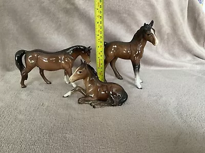 Buy Beswick X 3 Brown Horse / Fouls All Perfect From House Clearance  • 19.99£