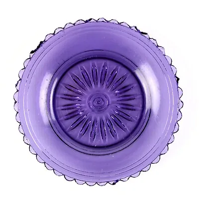 Buy Amethyst Flint Glass 20 Rayed Cup Plate Lee Rose 524, Antique C.1850 3 1/16  • 117.90£