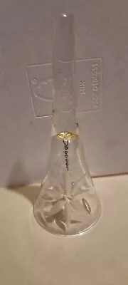 Buy Vintage Crystal Glass Bell Lovely No Chips 18cm • 5£