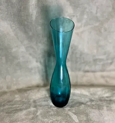 Buy Mid Century Modern French Blue Vase • 19.20£