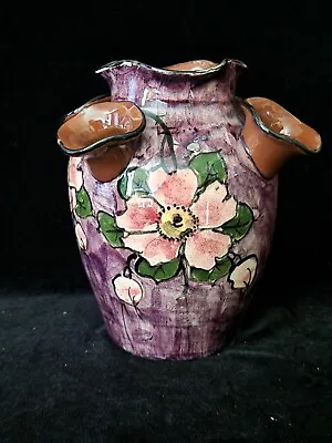Buy Large Vintage Longpark Torquay Violet / Purple Udder Vase  Floral  17 Cm • 9£