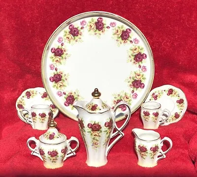 Buy Bombay China Antique Style Complete 10 Piece Miniature Toy Rose Tea Set For 2 • 118.74£