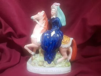 Buy Staffordshire Figure Eugenie Empress Of France On Horse 30cm Antique Victorian  • 29.99£