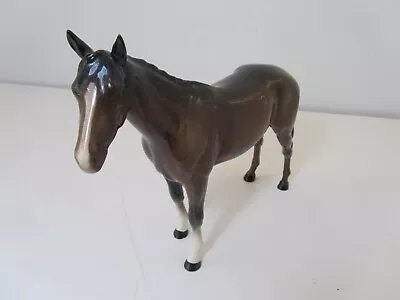 Buy Beswick Large Stallion Dark Brown Gloss Horse Figurine • 15£
