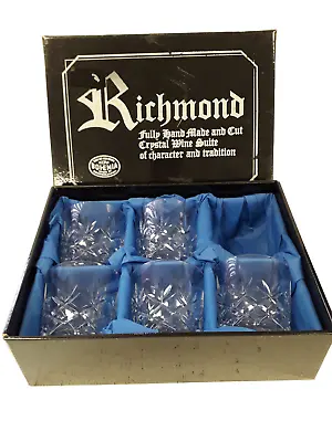 Buy Richmond Handmade Crystal Wine Suite Set X6 Bohemia Boxed Tableware 8cm • 9.99£