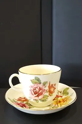 Buy Hammersley & Co Bone China Made In England Morgans Rose Cup & Saucer • 37.93£