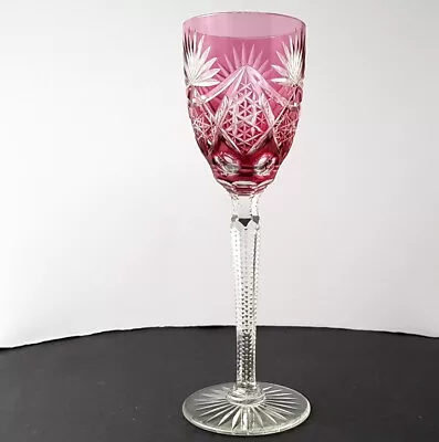 Buy 1. From 2. Wine Glass, Stemware Glas Flashed Glass Hand Cut Um 1900 L926 • 129.76£