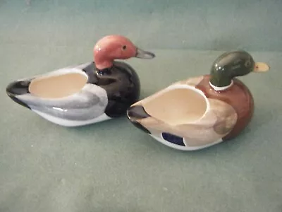 Buy WH Goss Crested China - Pochard Duck & Male Mallard Ducks, Rare USA Exported • 120£