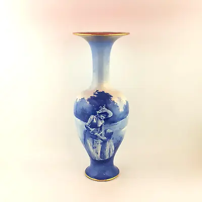 Buy Royal Doulton Blue Vase - Girl Rummaging In Mother's Basket - RD 1778 • 410£
