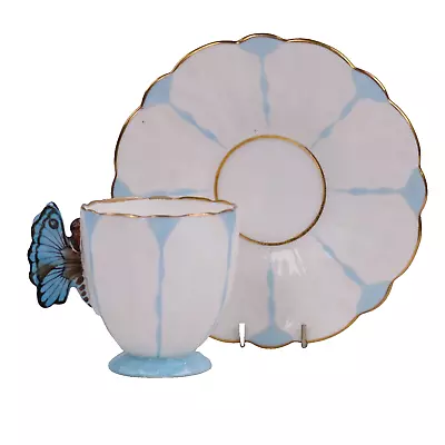 Buy Aynsley Butterfly Cup Saucer Demitasse Art Deco 1930s • 140£