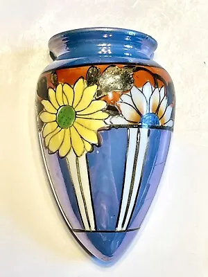 Buy Lusterware Wall Pocket Chrysanthemum Vase Pottery Home Decor ~ Japan • 9.53£