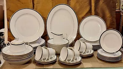 Buy Boots Vintage Hanover Green Fine China Dinner Service: 45 Stunning Pieces VGC  • 80£
