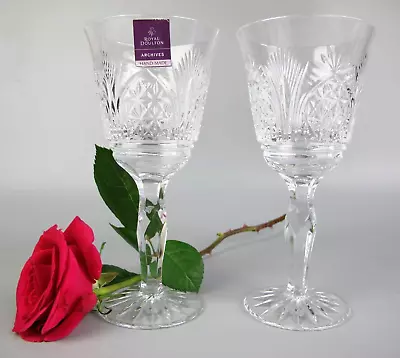 Buy Royal Doulton Cathedral Glasses / Wine Goblets. Webb Corbett. Cut Crystal Glass. • 39.99£