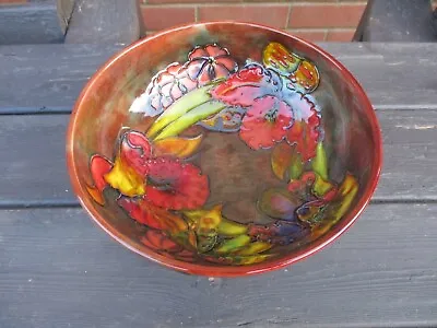 Buy Moorcroft Pottery  Flambe  Orchid  Pattern Bowl • 245£