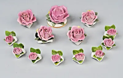 Buy DRESDEN Giftware Place Cards And Single Larger Roses *13 PIECES* All Marked • 72.05£