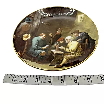 Buy Crown Staffordshire 7.75  Wall Hanging Plaque David Teniers A Game At Cards SG • 15.57£