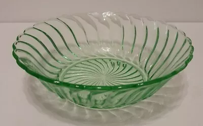 Buy Vintage Art Deco Bagley Green Glass Trifle/Dessert/Fruit Bowl Decorative 849118 • 20£
