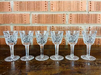 Buy Set Of Six Waterford Crystal Glass Liqueur Cordial Glasses Clare Pattern 3.5  • 0.99£