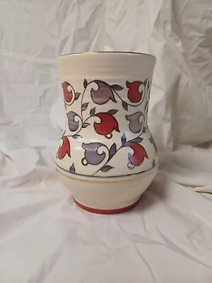 Buy Crown Ducal Squat Vase Designed By Charlotte Rhead, Approx. Height 18 Cm. • 30£