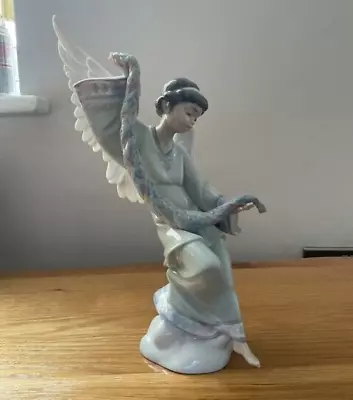 Buy **FREE POSTAGE** Lladro  #6133 'Angel With Garland'-Perfect Condition-in Box • 175£