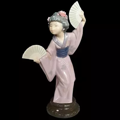 Buy Lladro Dancing Girl Kimono Japanese Style Ceramic Geisha Good Condition • 191.49£