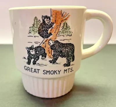 Buy Great Smoky Mountains Mama & Baby Bears Souvenir Coffee Mug • 10.67£