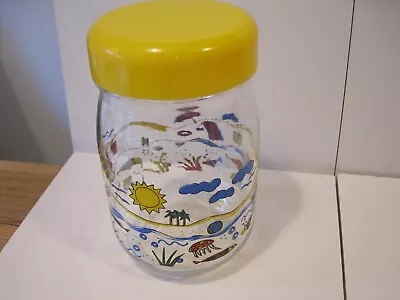 Buy Vintage Le Parfait Rare 1 Litre Glass Storage Jar Seaside Beach Scene Fish Sun • 15.99£