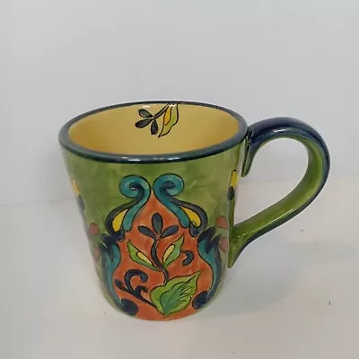 Buy Brightly Hand Painted Talavera Coffee Mug GORGEOUS! • 25.82£