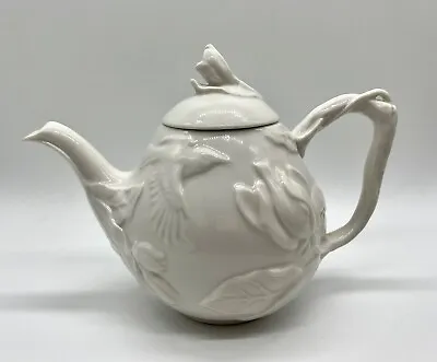 Buy Grace's Teaware White Porcelain Teapot Sculptural Birds Flowers • 35.44£